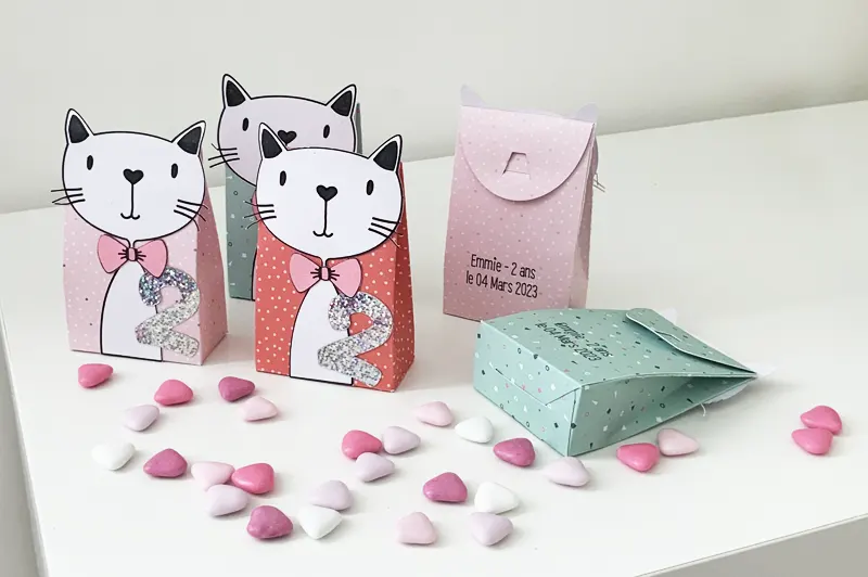 Boîte à dragées – Fichier de découpe SVG - Graphiste Webdesigner